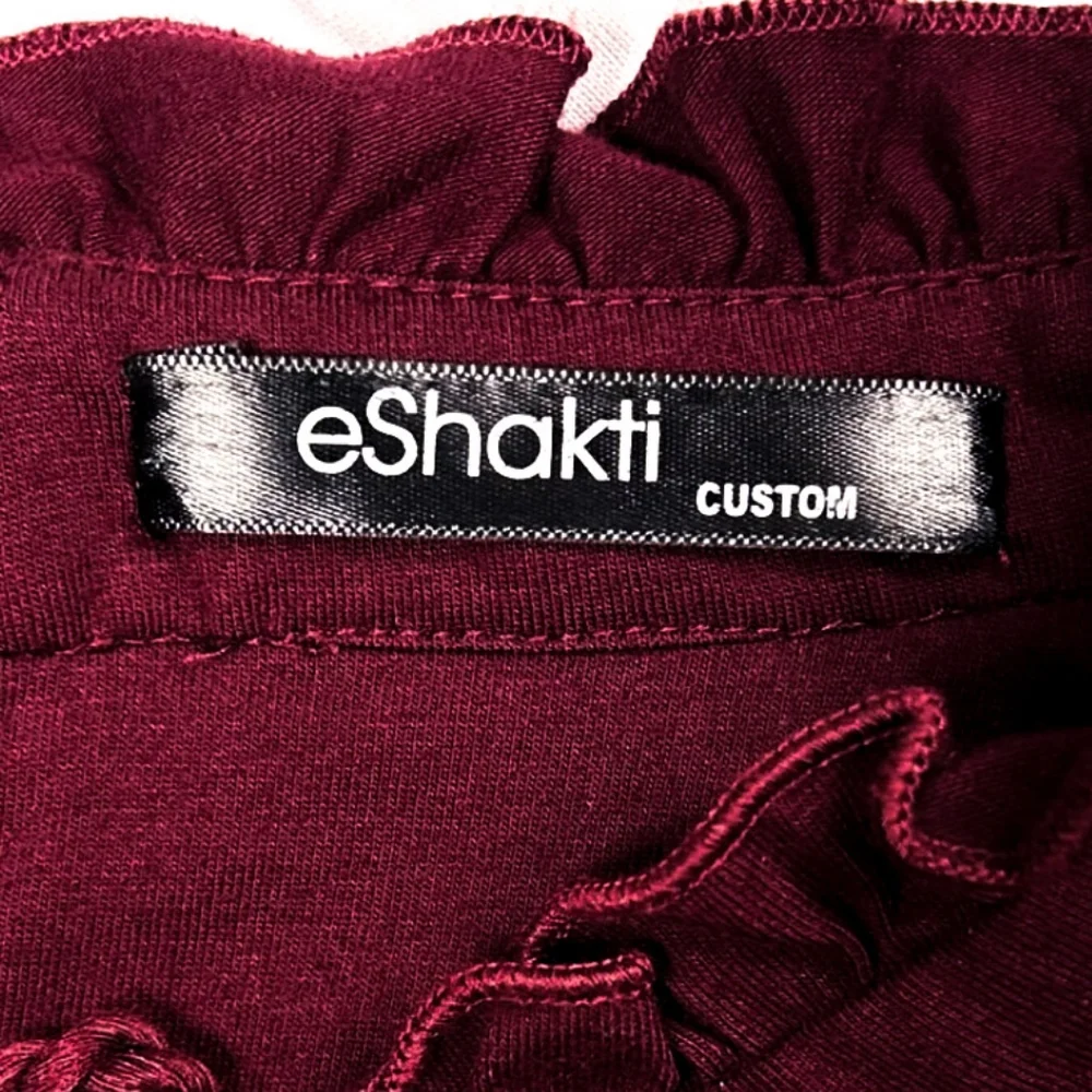 Eshakti Burgundy Embellished Cotton Knit Owl Dress W/ Pockets Size XL / 1X - Picture 8 of 12